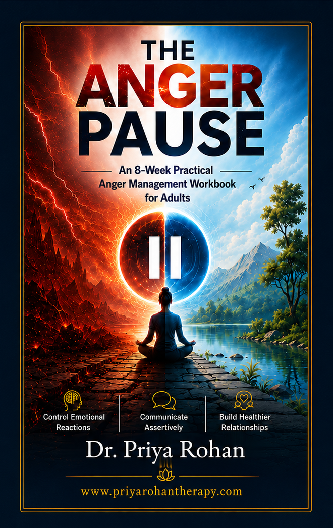 The Anger Pause Workbook by Dr. Priya Rohan